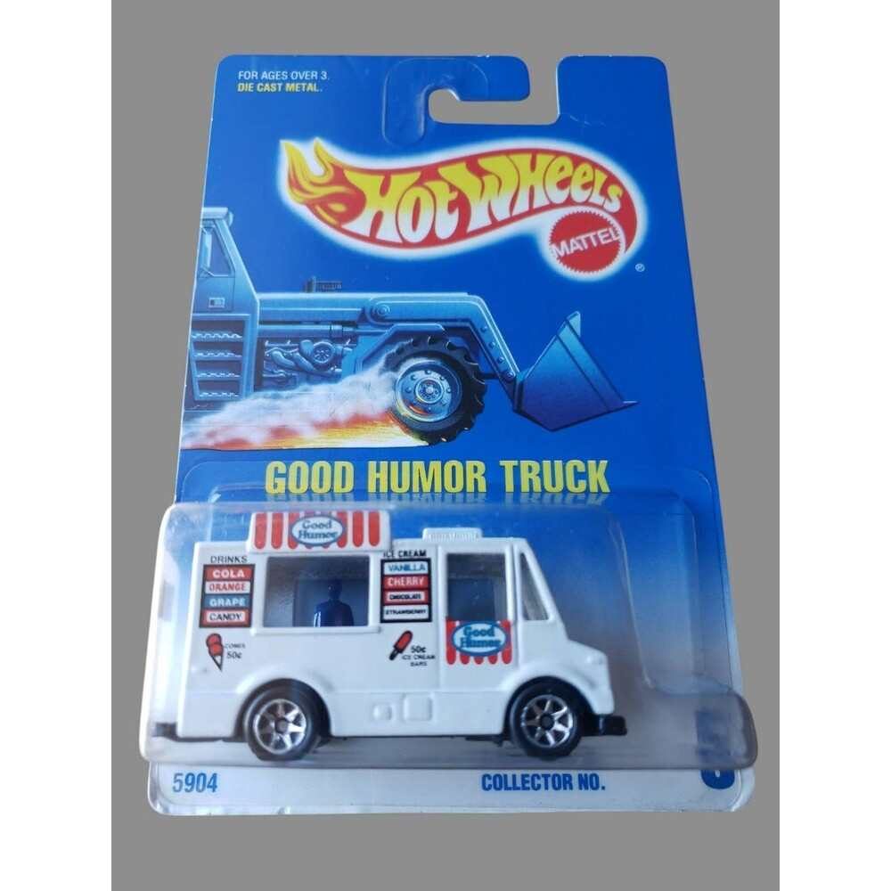 1992 Hot Wheels GOOD HUMOR TRUCK White Mainline #5 Ice Cream Truck BW 5 SP W/VAR